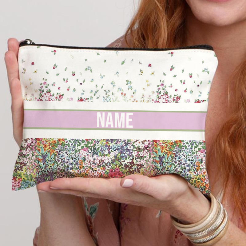 Luxury Skincare Samples - Borsa cosmetica con nome personalizzato borsa
